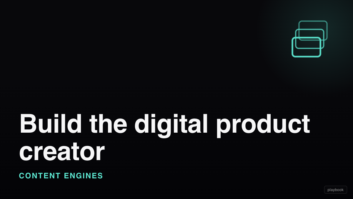 Build the digital product creator (JSON to magazine-quality PDF workbooks and guides)