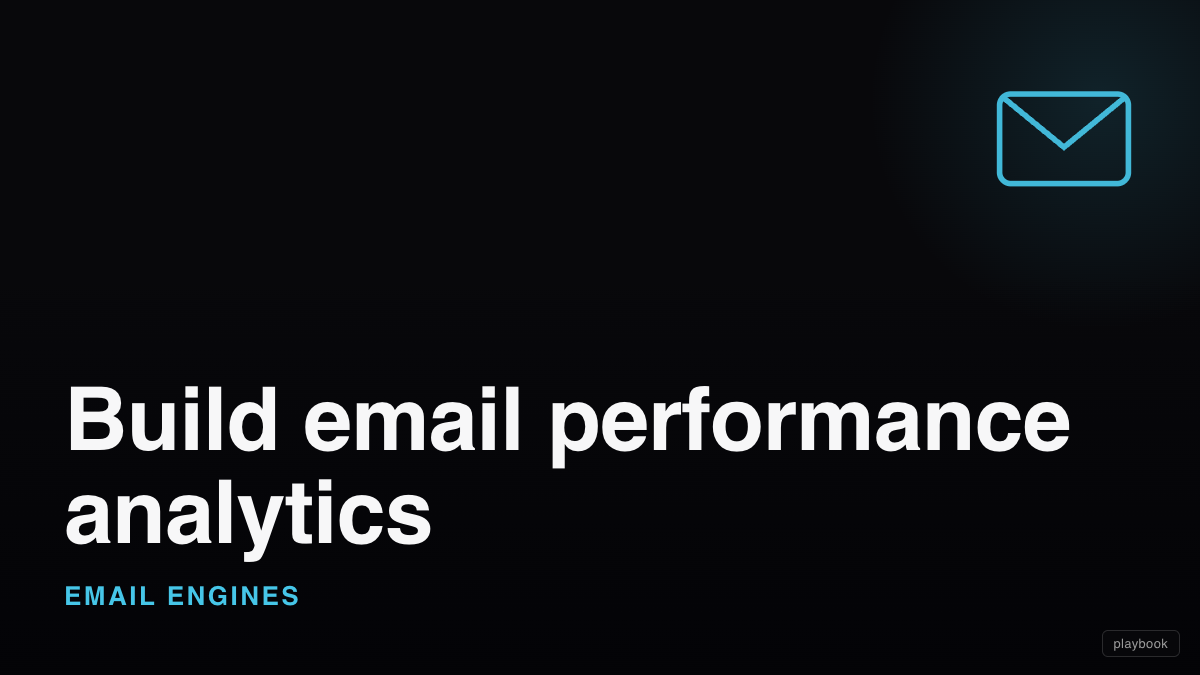 Build email performance analytics (snapshots, age-aligned trends, replies, template scores, perf brief)