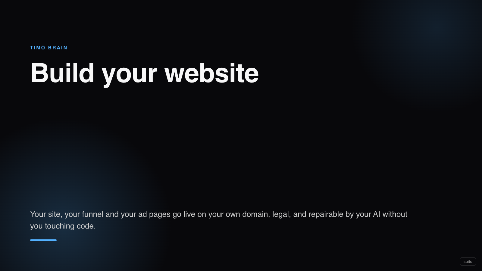 Build your website