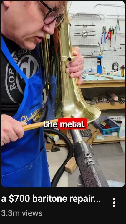 Robinson's Remedies video: a $700 baritone repair, 3.3m views